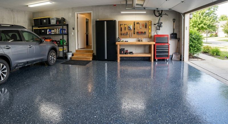 Garage Floor Epoxy Installation in Greenville, SC