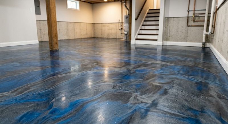 Basement Floor Epoxy Service in Woodbridge, VA