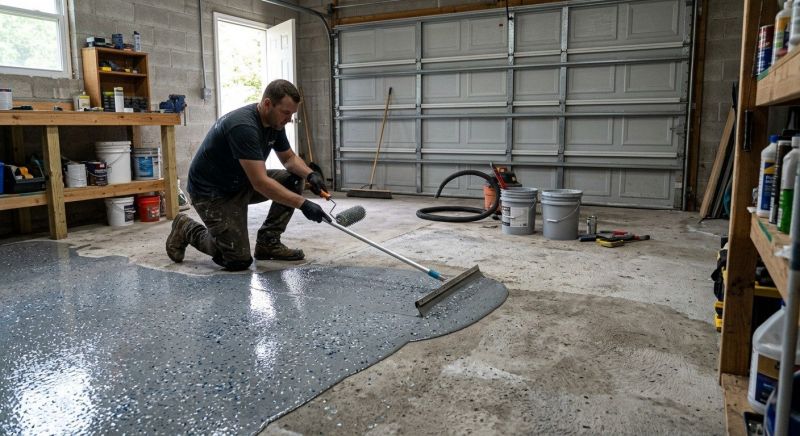 Garage Concrete Coating in Greenville, SC