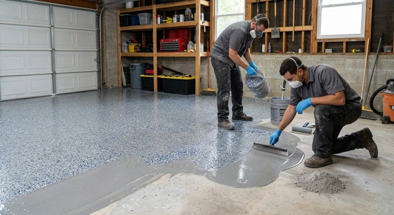 Garage Floor Epoxy Installation in Alexandria, VA
