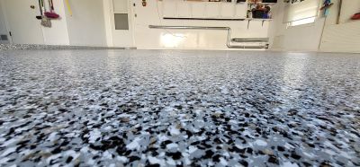 Speckled Garage Floor Painting in Annapolis, MD